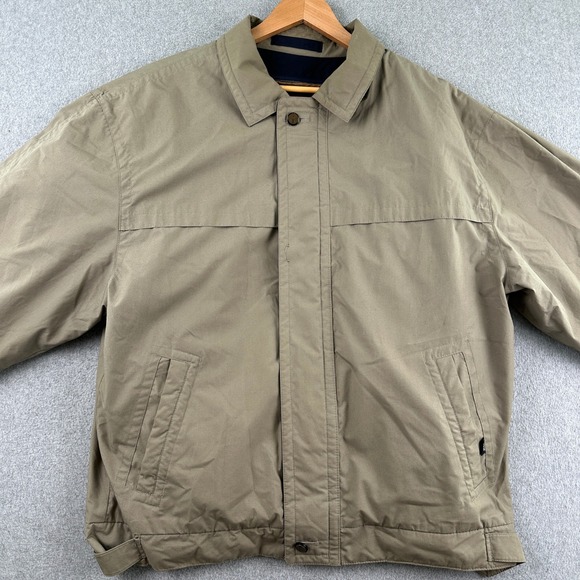 London Fog Other - London Fog Jacket Mens L Long‎ Tan Thinsulate Insulated Full Zip Harrington Coat